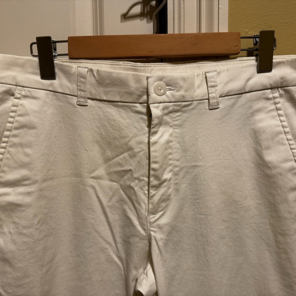 Roundtree & Yorke Casuals White Mens Slacks Pants Front Back Pockets Sz 34x30 - Picture 2 of 13